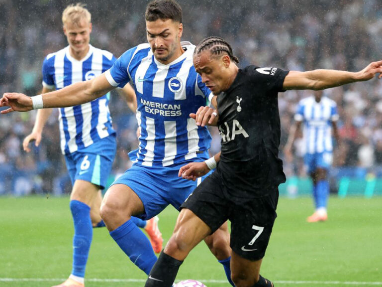 Tottenham busca reação e empata em 2 a 2 contra Brighton em partida eletrizante na Premier League