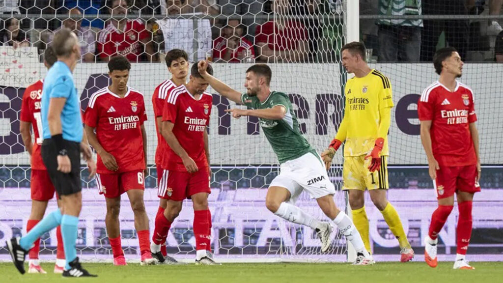 Entre as maiores surpresas: Benfica cai perante o St. Gallen na Liga Europa