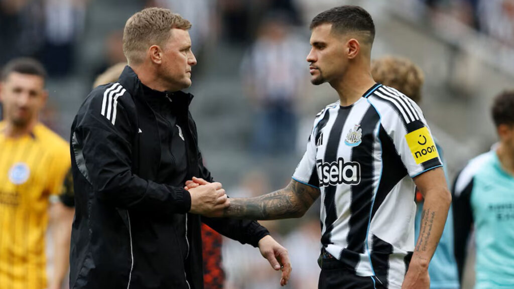 Arsenal de Mikel Arteta de olho em Bruno Guimarães; Eddie Howe evita confirmar permanência do brasileiro